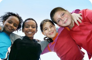 Group of friends children.